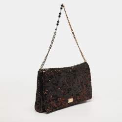 Pre Owned حقيبة دولتشي أند غابانا ميس تشارلز ترتر معدني بقلاب