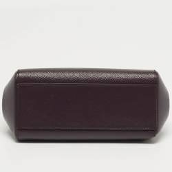 Pre Owned حقيبة يد دولتشي أند غابانا ميس سيسيلي صغيرة جلد أرجواني