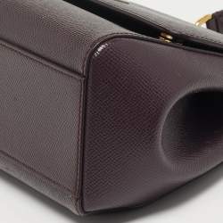 Pre Owned حقيبة يد دولتشي أند غابانا ميس سيسيلي صغيرة جلد أرجواني