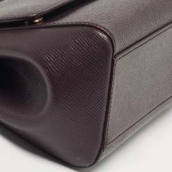 Pre Owned حقيبة يد دولتشي أند غابانا ميس سيسيلي صغيرة جلد أرجواني