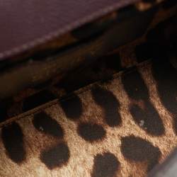 Pre Owned حقيبة يد دولتشي أند غابانا ميس سيسيلي صغيرة جلد أرجواني