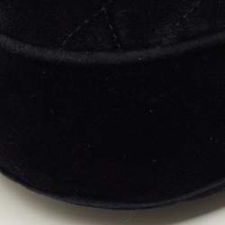 Pre Owned حقيبة كتف دولتشي أند غابانا ديفوشن سوداء فيلفت مبطن للكاميرا