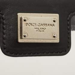 Pre Owned Dolce & Gabbana Black/Clear PVC and Leather Travel Pouch