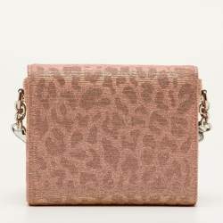 Pre Owned Dolce & Gabbana DG Millennials Mini Metallic Lurex Fabric Crossbody Bag