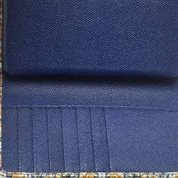 Pre Owned Dolce & Gabbana Miss Sicily Von Multicolor Majolica Print Leather Wallet on Chain