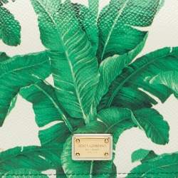 مملوكة مسبقًا محفظة دولتشي أند غابانا مس سيسيلي سلسلة جلد أحمر