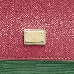 Pre Owned حقيبة يد دولتشي أند غابانا ميس سيسيلي صغيرة جلد أرجواني