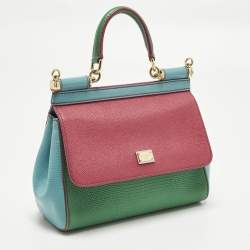 Pre Owned حقيبة يد دولتشي أند غابانا ميس سيسيلي صغيرة جلد أرجواني