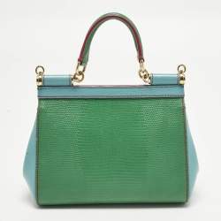 Pre Owned حقيبة يد دولتشي أند غابانا ميس سيسيلي صغيرة جلد أرجواني