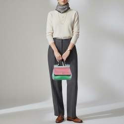 Pre Owned حقيبة يد دولتشي أند غابانا ميس سيسيلي صغيرة جلد أرجواني