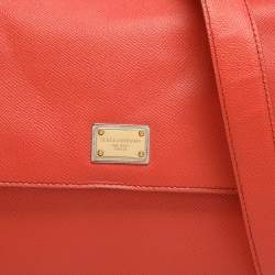 Pre Owned حقيبة دولتشي أند غابانا ميس سيسيلي جلد أسود كبيرة بيد علوية