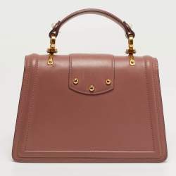 Pre Owned حقيبة دولتشي أند غابانا دي جي أمور "جلد وردي" بيد علوية