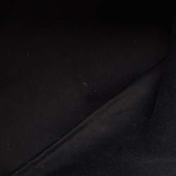 Pre Owned حقيبة دولتشي أند غابانا ميس إسكيب قماش مطلي بنقشة الفهد بني/أسود بسحاب