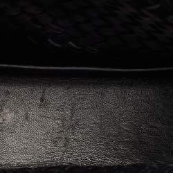 Pre Owned حقيبة كتف دولتشي أند غابانا ديڤوشن جلد منسوج أسود