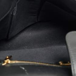 Pre Owned حقيبة يد علوية دولتشي أند غابانا ميس سيسيلي كبيرة طبعة نمر بني/أسود قماش مكسو