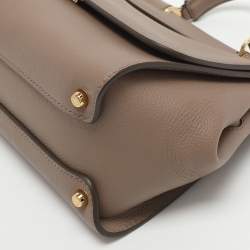 مملوكة مسبقًا حقيبة دولتشي أند غابانا سيسيلي جلد بيج بيد علوية