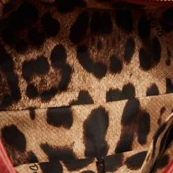 مملوكة مسبقًا حقيبة دولتشي أند غابانا ميس سيسيلي متوسطة يد علوية جلد أحمر