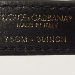 مملوكة مسبقًا Dolce & Gabbana Devotion Black Leather Belt Bag