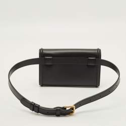 مملوكة مسبقًا Dolce & Gabbana Devotion Black Leather Belt Bag