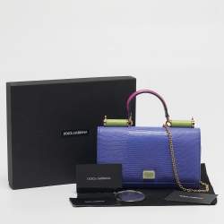 مملوكة مسبقًا حقيبة كلتش دولتشي أند غابانا DG جلد أصفر ديسكو