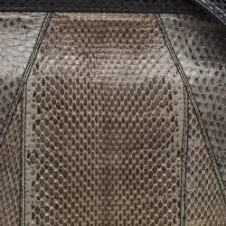 مملوكة مسبقًا Dolce & Gabbana Miss Sicily Large Multicolor Colorblock Snakeskin Top Handle Bag