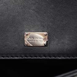 مملوكة مسبقًا Dolce & Gabbana Miss Sicily Large Multicolor Colorblock Snakeskin Top Handle Bag