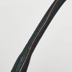 Pre Owned حقيبة دولتشي أند غابانا مس أوربانيتي جلد أخضر أزرق غامق بزمام كتف