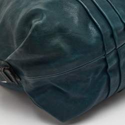 Pre Owned حقيبة دولتشي أند غابانا مس أوربانيتي جلد أخضر أزرق غامق بزمام كتف