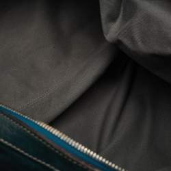 Pre Owned حقيبة دولتشي أند غابانا مس أوربانيتي جلد أخضر أزرق غامق بزمام كتف