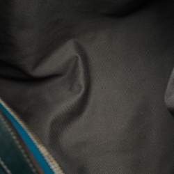 Pre Owned حقيبة دولتشي أند غابانا مس أوربانيتي جلد أخضر أزرق غامق بزمام كتف