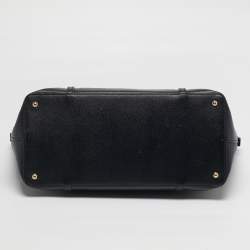 Pre Owned حقيبة يد دولتشي أند غابانا ميس إسكيب بسحاب جلد أسود