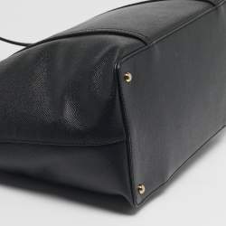 Pre Owned حقيبة يد دولتشي أند غابانا ميس إسكيب بسحاب جلد أسود