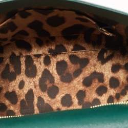 Pre Owned حقيبة دولتشي أند غابانا ميس سيسلي جلد أخضر يد علوية متوسطة