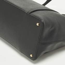 مملوكة مسبقًا حقيبة يد دولتشي أند غابانا ميس إسكيب جلد أسود بسحاب