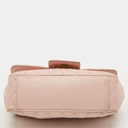 Pre Owned Dolce & Gabbana DG Millennials Pink Quilted Leather Shoulder Bag