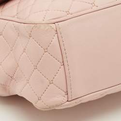 Pre Owned Dolce & Gabbana DG Millennials Pink Quilted Leather Shoulder Bag