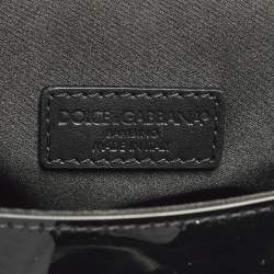 مملوكة مسبقًا حقيبة دولتشي أند غابانا مايكرو ميس سيسيلي جلد ثعبان بيد علوية