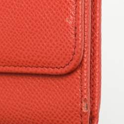 Pre Owned محفظة دولتشي أند غابانا كنتينينتال بغطاء جلد برتقالي