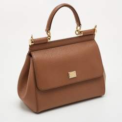 مملوكة مسبقًا حقيبة دولتشي أند غابانا ميس سيسيلي فيروزي زرقاء صغيرة جلدية بمقبض علوي