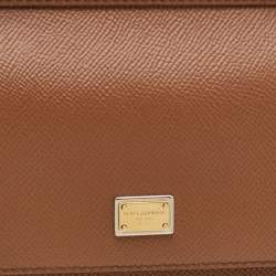 مملوكة مسبقًا حقيبة دولتشي أند غابانا ميس سيسيلي فيروزي زرقاء صغيرة جلدية بمقبض علوي