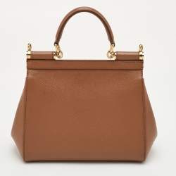 مملوكة مسبقًا حقيبة دولتشي أند غابانا ميس سيسيلي فيروزي زرقاء صغيرة جلدية بمقبض علوي