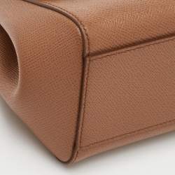 مملوكة مسبقًا حقيبة دولتشي أند غابانا ميس سيسيلي فيروزي زرقاء صغيرة جلدية بمقبض علوي