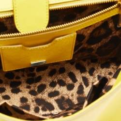 مملوكة مسبقًا حقيبة دولتشي أند غابانا ميس سيسيلي جلد أسود كبيرة بيد علوية