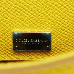 مملوكة مسبقًا حقيبة دولتشي أند غابانا ميس سيسيلي جلد أسود كبيرة بيد علوية