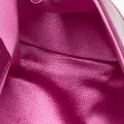 Pre Owned Dolce & Gabbana Miss Sicily Mini Pink Leather Top Handle Bag