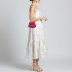 Pre Owned Dolce & Gabbana Miss Sicily Mini Pink Leather Top Handle Bag