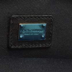 Pre Owned Dolce & Gabbana Miss Norma Brown/Beige Leopard Print Calf Hair Clutch