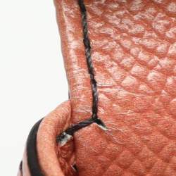 Pre Owned Dolce & Gabbana Miss Sicily Medium Capri Printed Multicolor Leather Top Handle Bag