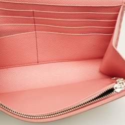 Pre Owned Dolce & Gabbana Peony Rose Print Multicolor Leather Dauphine Chain Clutch