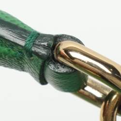 Pre Owned Dolce & Gabbana Miss Sicily Large Green Leather Top Handle Bag